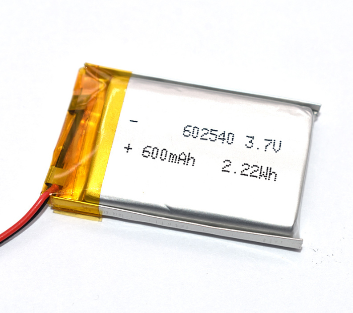 602540 3.7V 600mAh Lithium Polymer Battery 