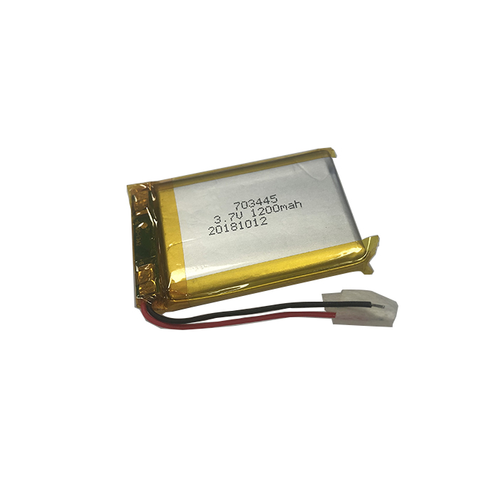 703445 3.7V 1200mAh Lithium Polymer Battery 